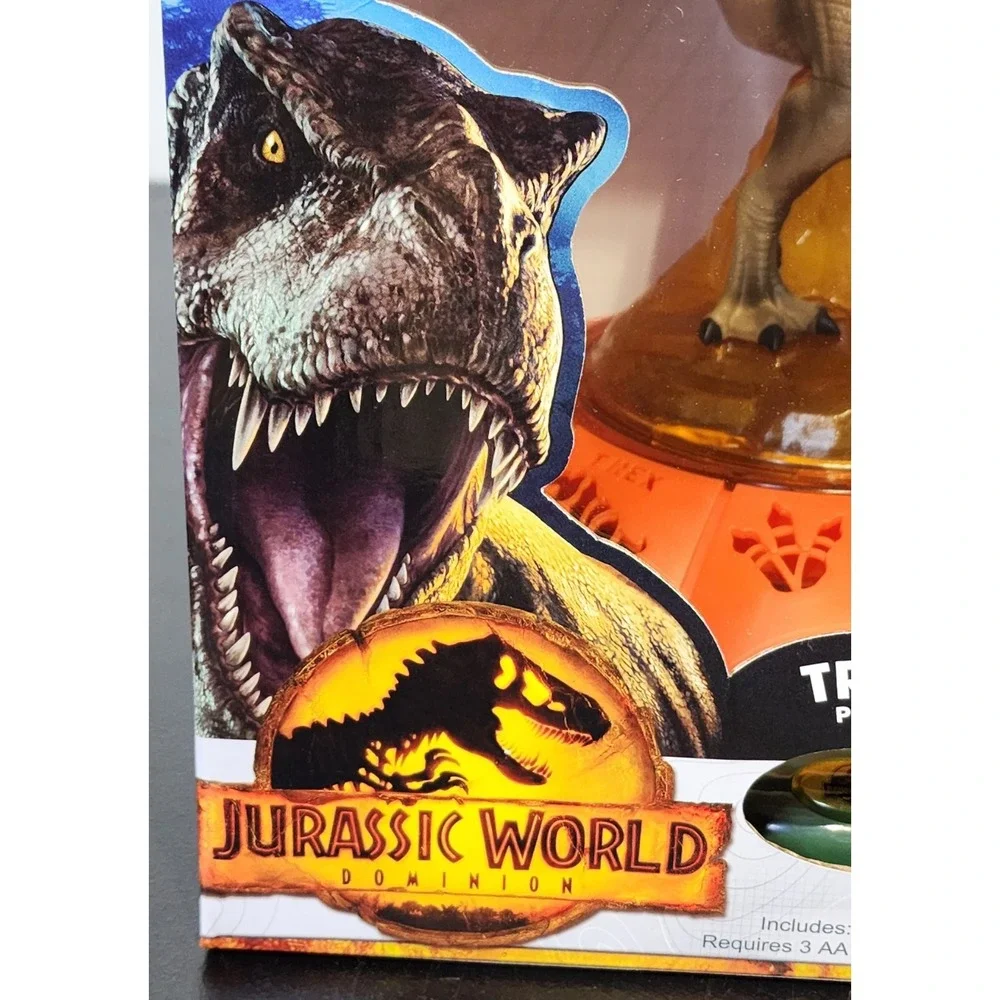 Jurassic World Dominion Tyrannosaurs Rex Roarin Rotating‎ Room Glow Night Light
